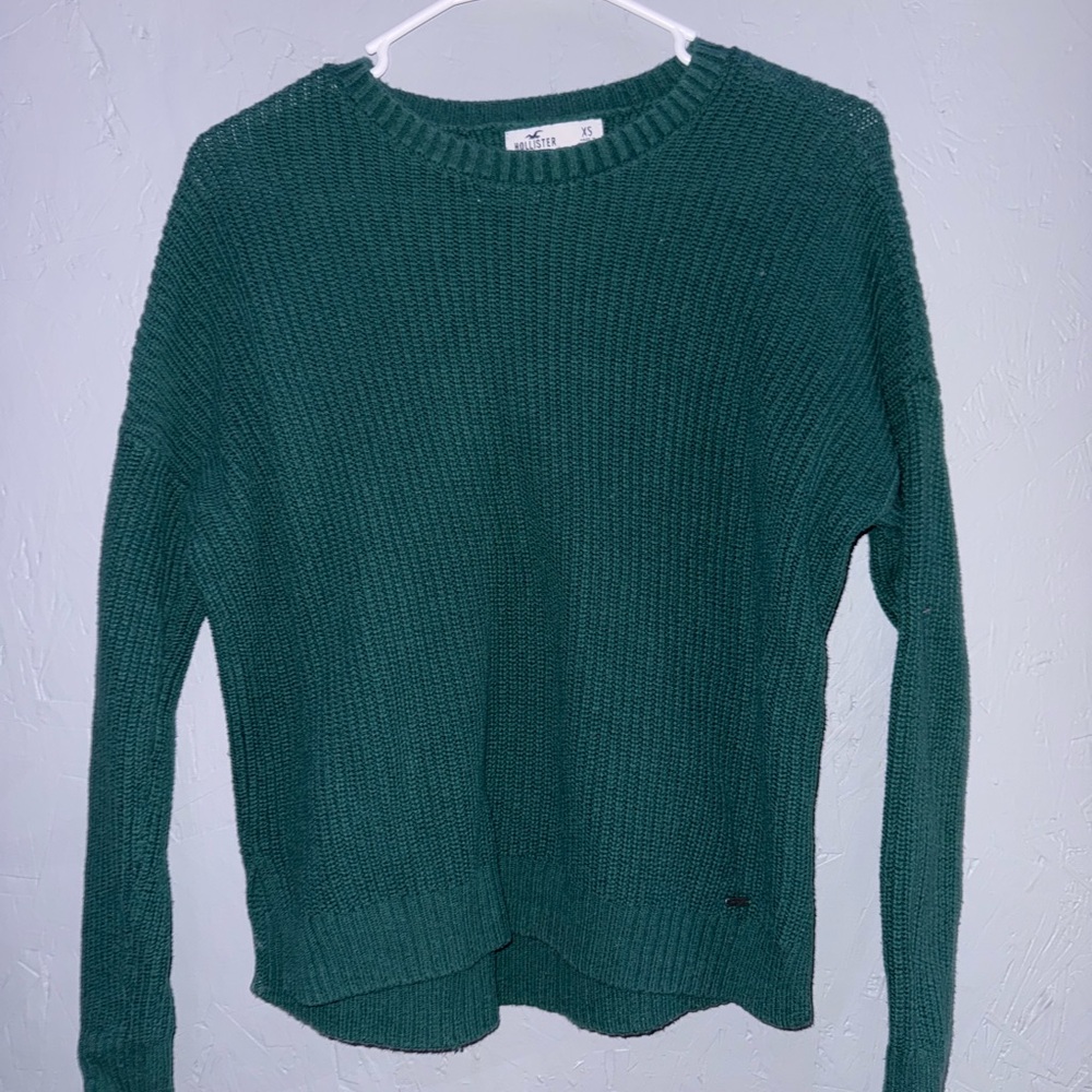 Hollister Teal Crew Neck Sweater